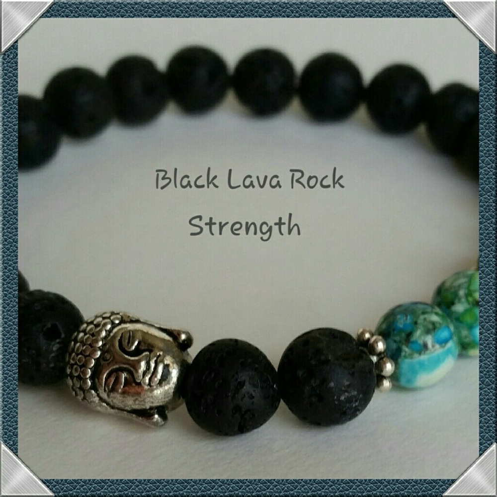 Natural LAVA ROCK Bracelet